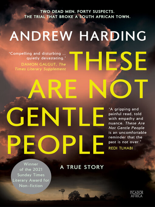 Title details for These Are Not Gentle People by Andrew Harding - Available